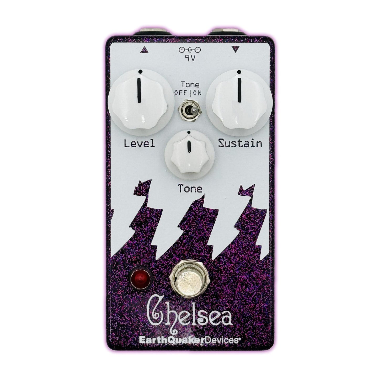 EarthQuaker Devices Chelsea Low-end Fuzz Driver Pedal, Purple Sparkle (Gear Hero Exclusive)