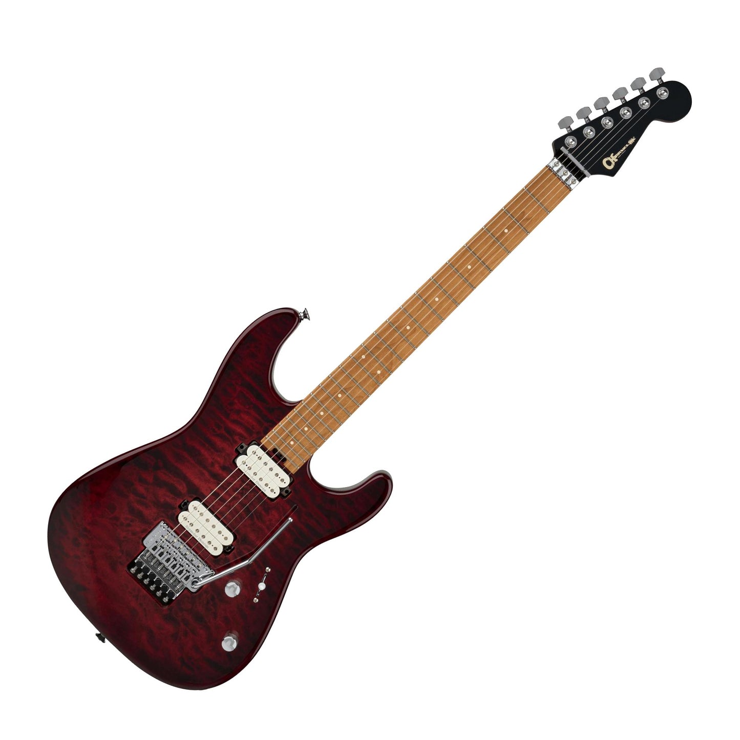 Charvel SD1Q HH Pro-Mod Plus San Dimas Style 1 Electric Guitar w/Floyd Rose, Sangria Burst