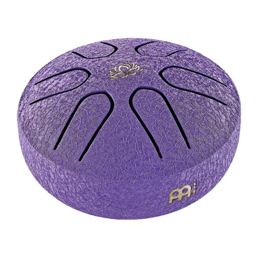 Meinl PSTD1PLF 3 Inch Pocket Steel Tongue Drum, A Major, Lotus Flower, Purple