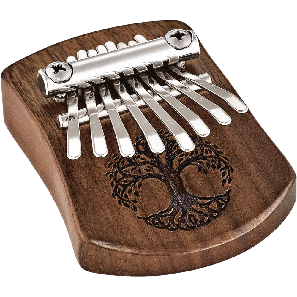 Meinl Percussion KL801TOL Mini 8 Note Kalimba, Black Walnut, Tree Of Life