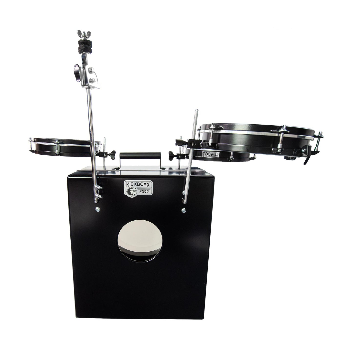 Toca Kickboxx Pro Suitcase Travel Drum Set, Black (Gear Hero Exclusive)