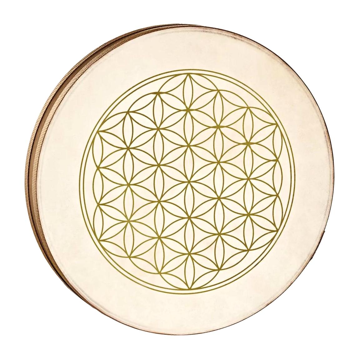 Meinl Percussion WD16FOL 16" Wave Drum w/Goat Skin Head, Flower Of Life