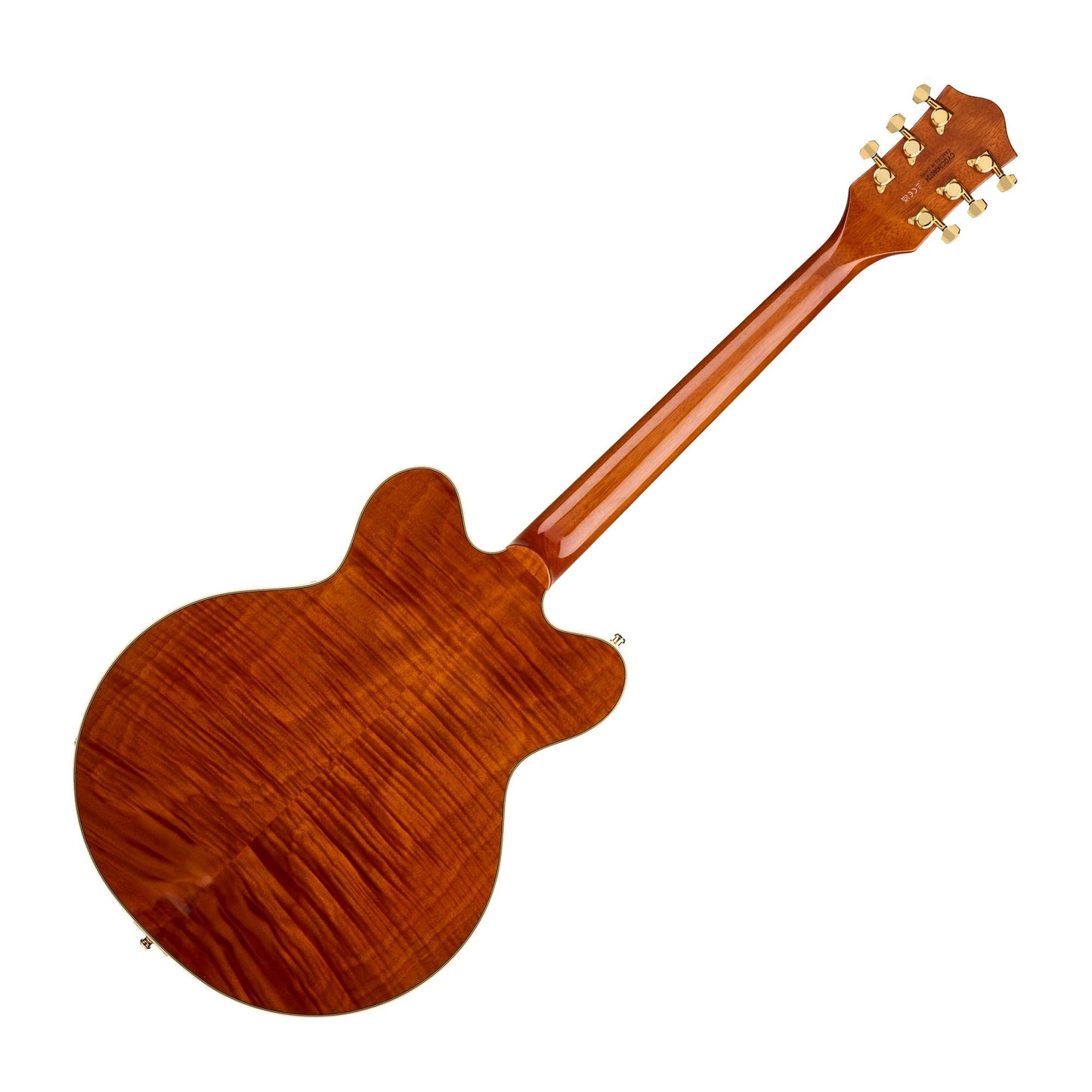 Gretsch Electromatic Broadkaster Double-Cut Semi-Hollow Body Electric Guitar w/Bigsby, Laminated Flame Okourne