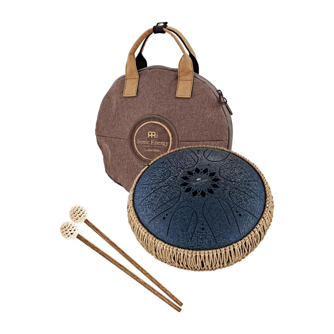 Meinl Sonic Energy MOSTD2NB 10" 8 Note Medium Octave Steel Tongue Drum, C Minor, Navy Blue