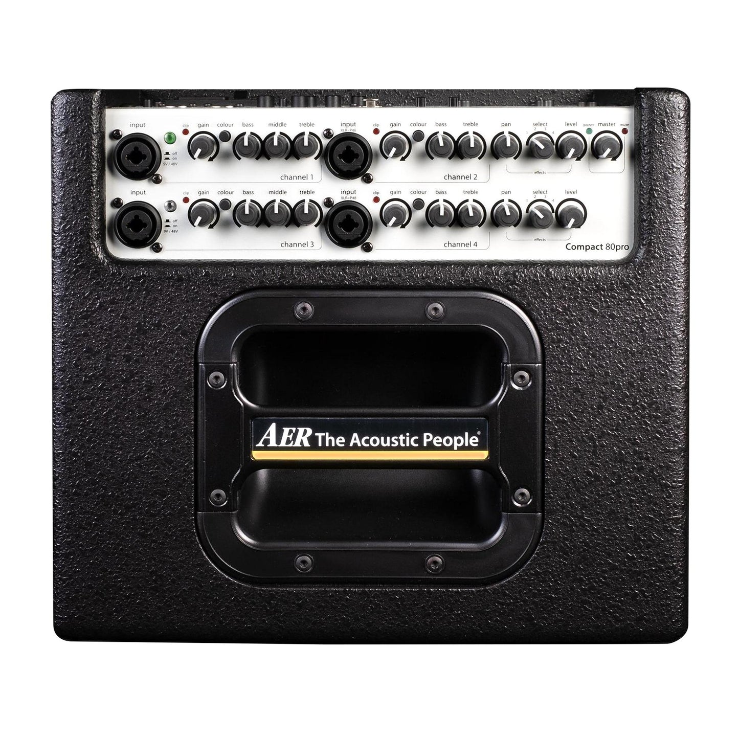 AER Compact 80 Pro 80W 1x8" 4-Channel Acoustic Guitar Combo Amplifier w/Gig Bag