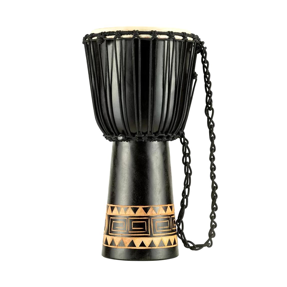 Meinl Percussion HD1J-L Congo Series 12" Rope Tuned Djembe, Dark Brown