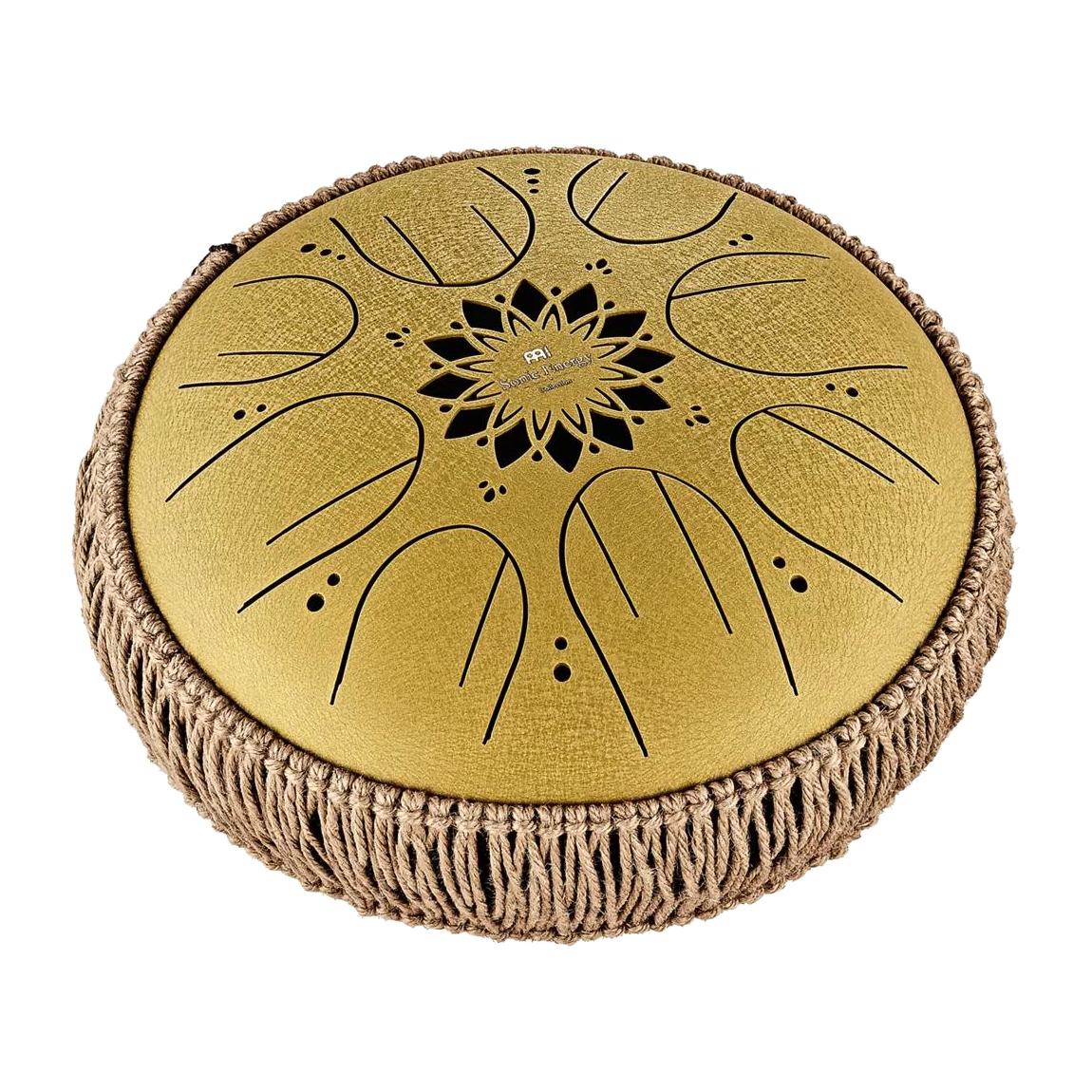 Meinl Percussion MOSTD3G 10" Medium 8 Note Octave Steel Tongue Drum, C Major, 432 Hz, Gold