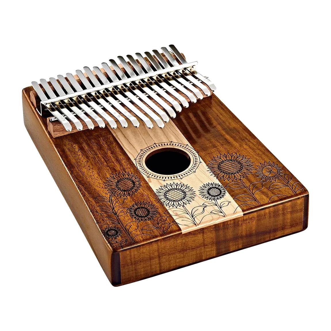 Meinl KL1706H 17 Note Sound Hole Kalimba, Maple/Acacia