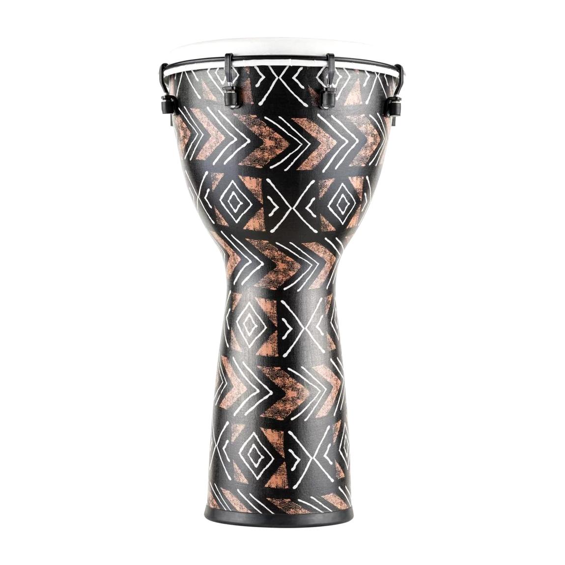 Meinl Percussion ADJ12-KA 12" Synthetic Djembe w/Synthetic Head, Kanga Sarong