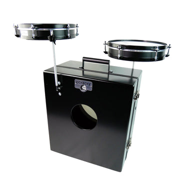 Toca Kickboxx Suitcase Travel Drum Set, Black (Gear Hero Exclusive)