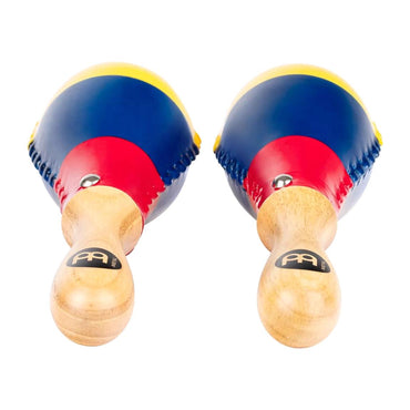 Meinl Percussion MSM3CO Traditional Rawhide Maracas, Colombia Flag Design