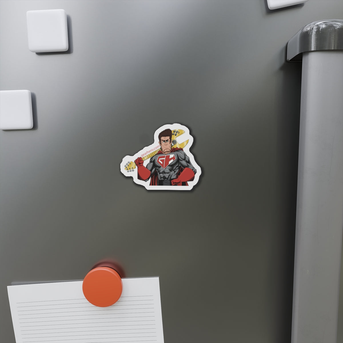 Golden Guitar Hero Die-Cut Magnets