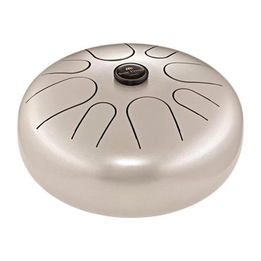 Meinl Percussion STD4PG 12" Steel Tongue Drum w/Case and Mallets, Pearl Grey