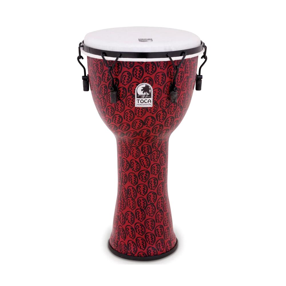 Toca TF2DM-10RM Freestyle II Mechanically Tuned 10-Inch Djembe, Red Mask Finish