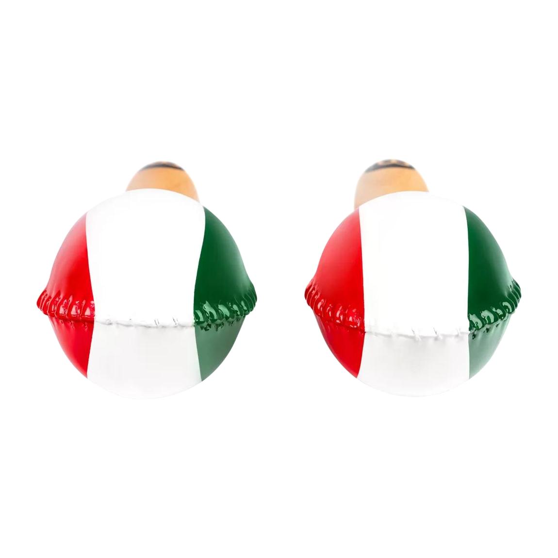 Meinl Percussion MSM3MX Traditional Maracas Hand Shaker Rattles with Natural Rawhide, Mexico Flag