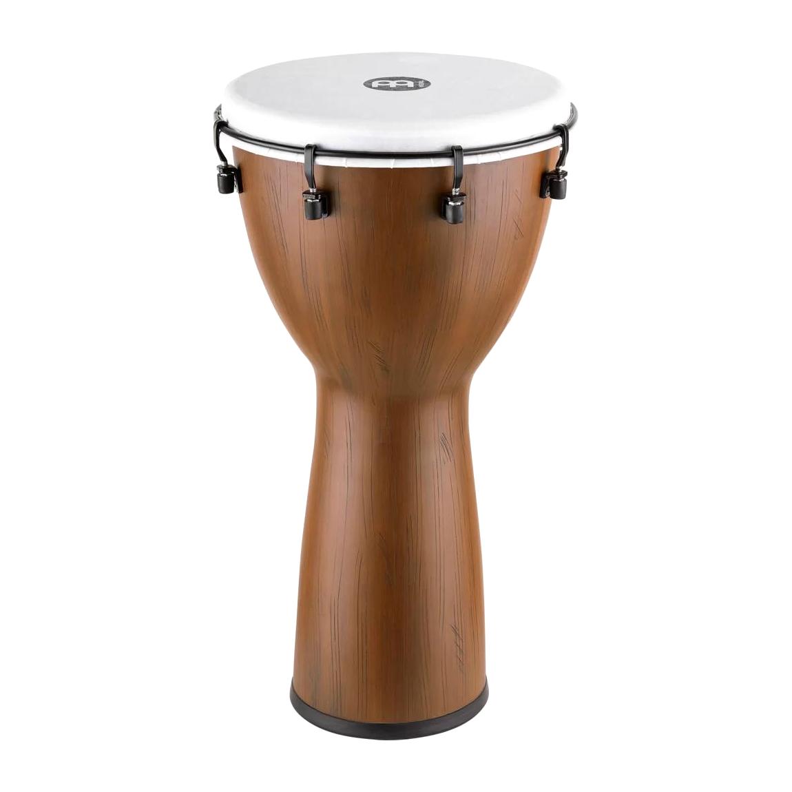 Meinl Percussion PADJ12-BW Alpine Series 12" Synthetic Djembe w/Pickup, Synthetic Head, Barnwood