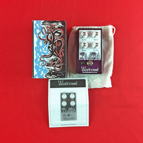 [USED] EarthQuaker Devices Westwood Translucent Drive Manipulator (Gear Hero Exclusive Purple Sparkle) (See Description).