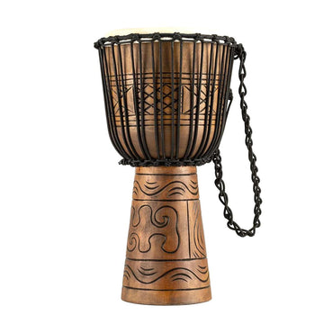 Meinl Percussion HDJ17-L 12" Rope Tuned Headliner® Series Djembe, Artifact Series