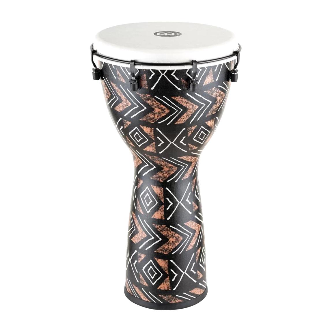 Meinl Percussion ADJ12-KA 12" Synthetic Djembe w/Synthetic Head, Kanga Sarong