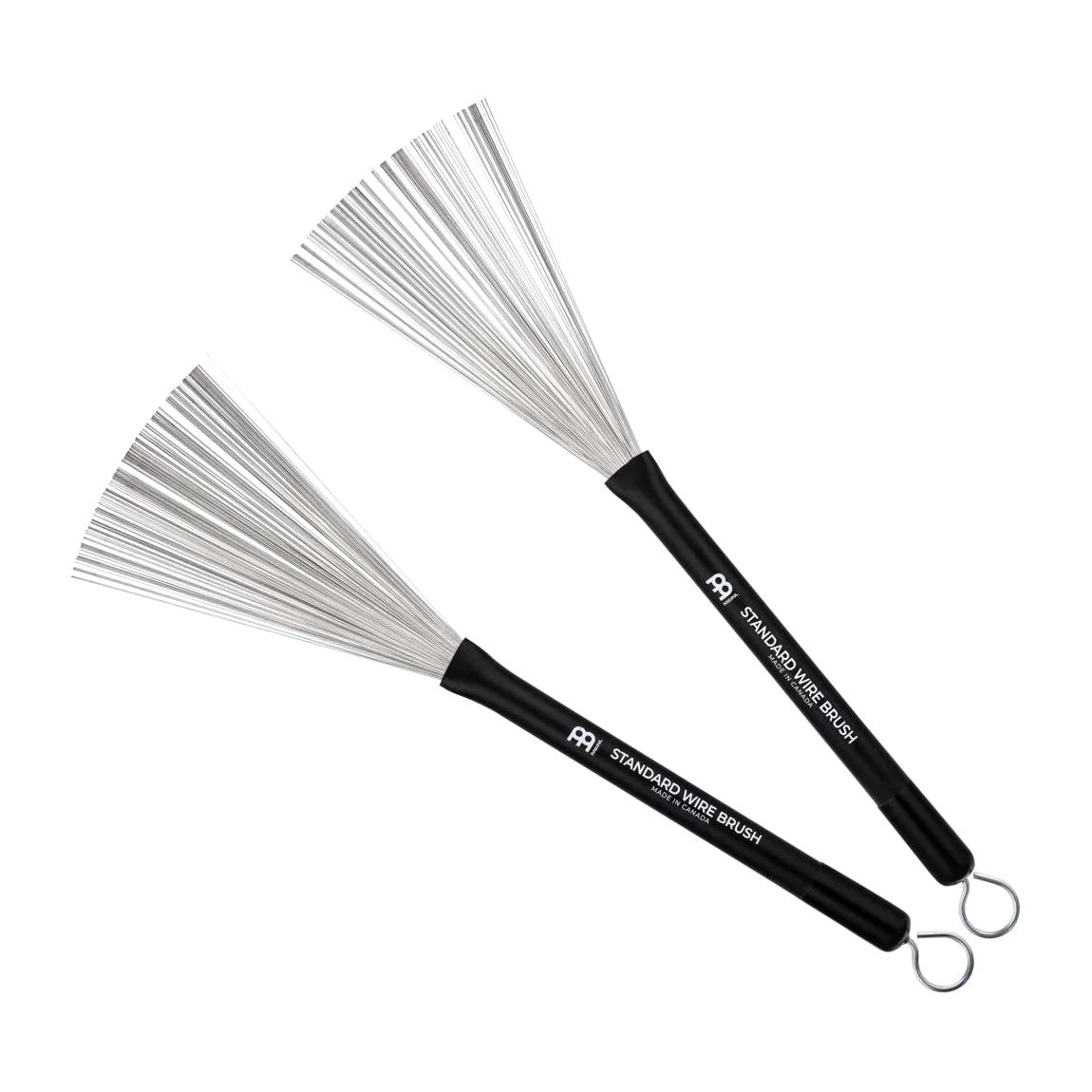 Meinl Percussion SB300 Metal Wire Brush Pair w/Retractable Push/Pull Rod