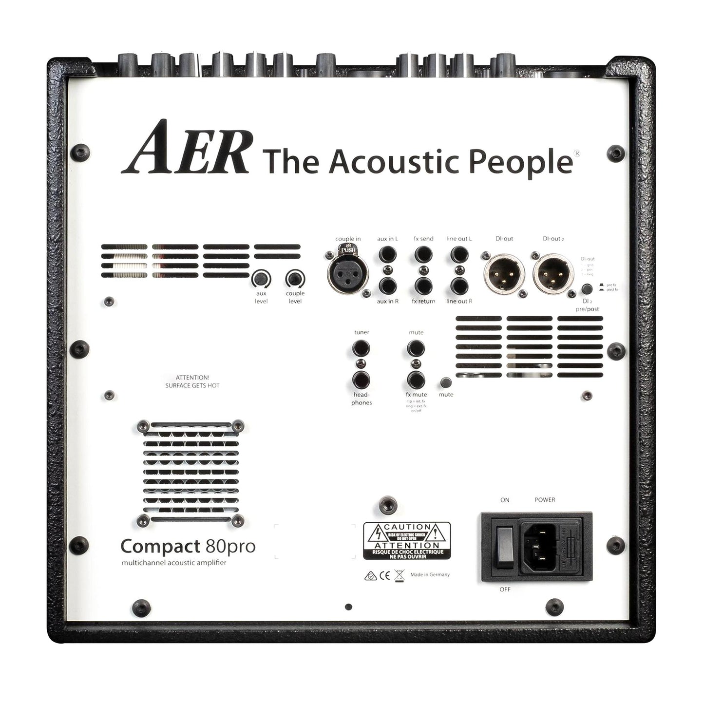 AER Compact 80 Pro 80W 1x8" 4-Channel Acoustic Guitar Combo Amplifier w/Gig Bag