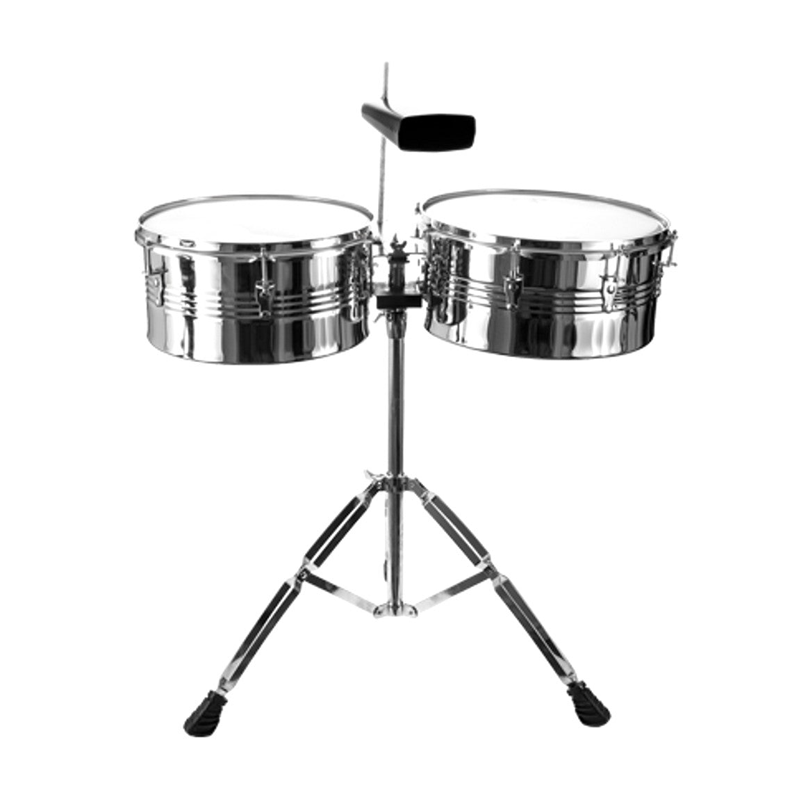 Granite Percussion GP-TIMBALEC 13" & 14" Timbale Set w/Stand & Cowbell