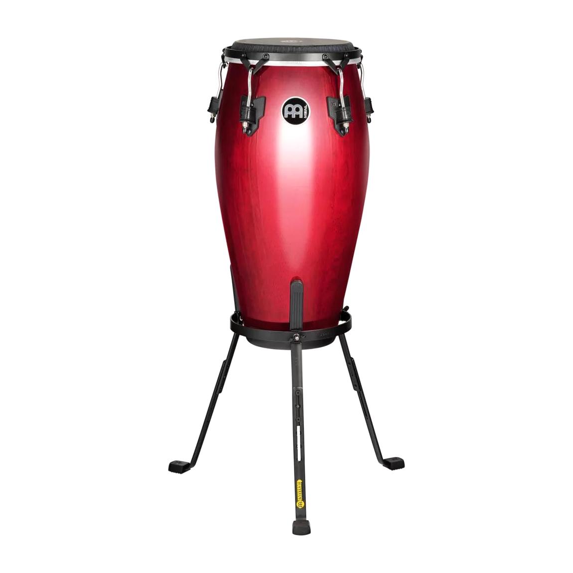 Meinl Percussion MTCR11WR 11" Marathon Traditional Wood Quinto w/Stand, Wine Red