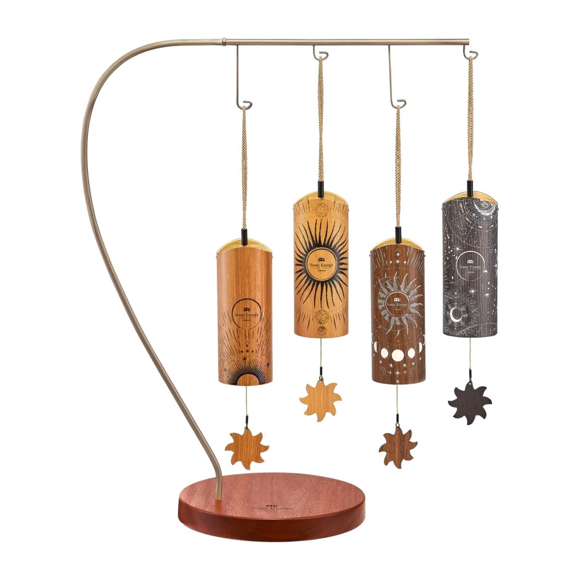 Meinl Percussion CBCS4SET 4-piece Cosmic Bamboo Chime Set w/Stand