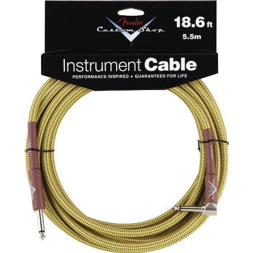Fender Accessories 099-0820-031 Performance Series 18.6 Feet Right Angle Instrument Cable - Tweed