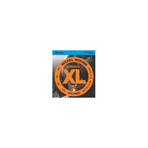 D'Addario EXL160S 50-105 Nickel Wound Bass Guitar Strings, Short Scale