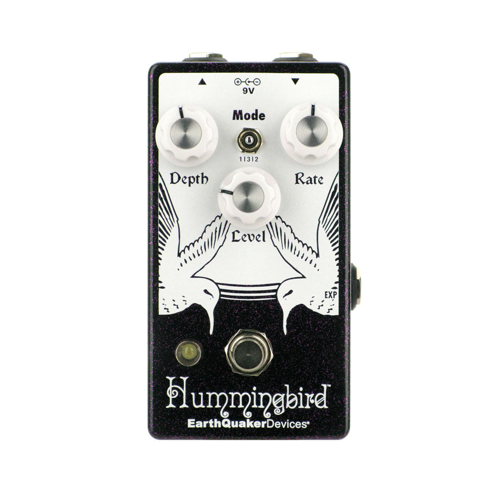 hummingbird pedal EarthQuaker Devices Hummingbird V4 Tremolo, Purple Sparkle (Gear Hero Exclusive)