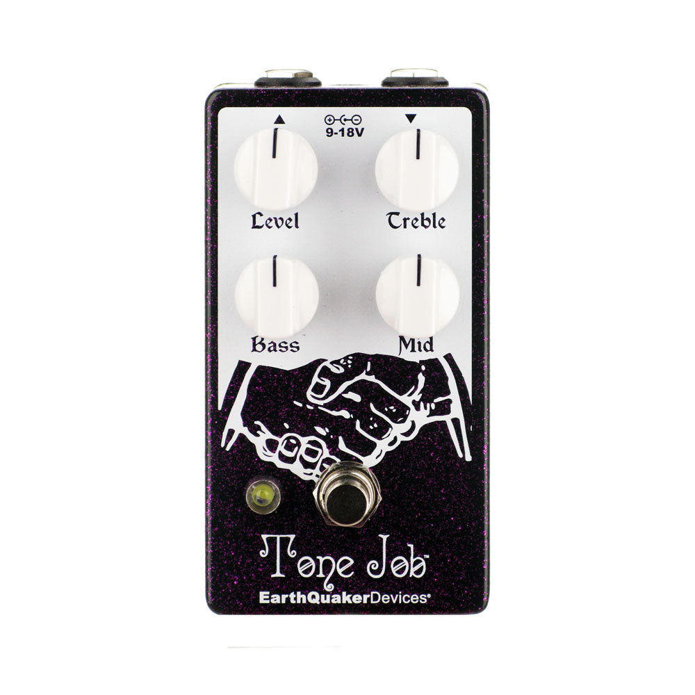 tone job pedal EarthQuaker Devices Tone Job V2 EQ and Boost, Purple Sparkle (Gear Hero Exclusive)