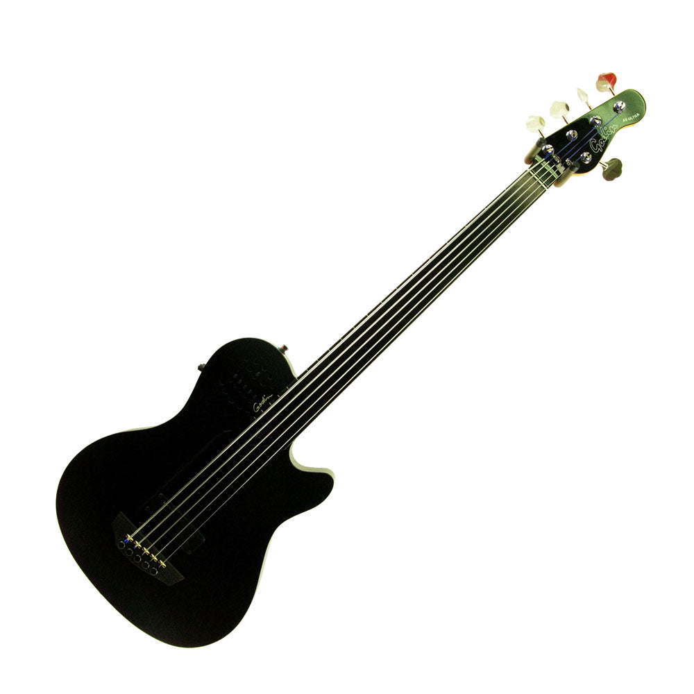 Godin A5 Ultra Fretless Bass w/Gig Bag, Black