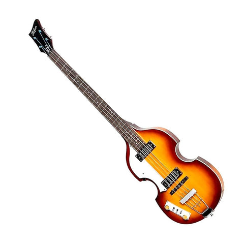 Hofner HI-BB-PE-L-SB Left handed Ignition Pro Series Violin Bass, Sunburst
