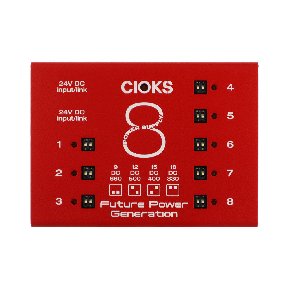 CIOKS C8E Expander Pedal Power Supply, Red (Gear Hero Exclusive)