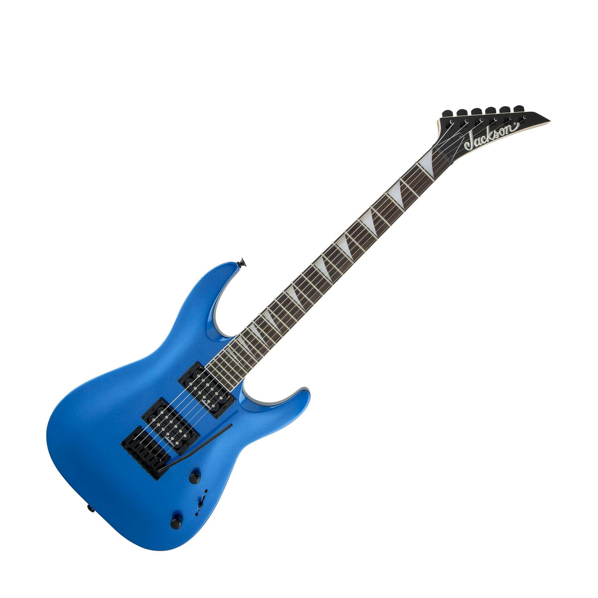 Jackson JS22 JS Series Dinky Arch Top Electric Guitar Amaranth Fingerboard,  Metallic Blue