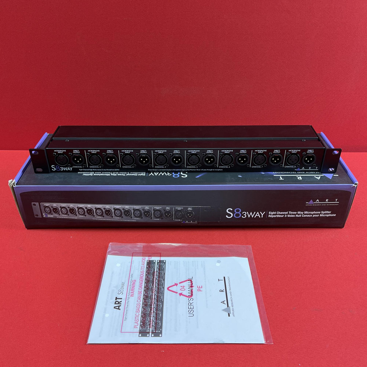 [USED] ART S83Way Eight Channel ThreeWay Mic Splitter guitar pedals