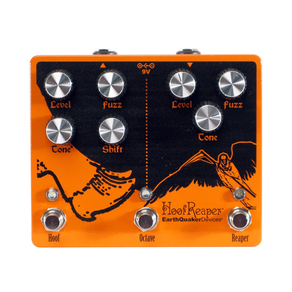 earthquaker devices hoof reaper v2 dual fuzz pedal EarthQuaker Devices Hoof Reaper V2 Octave Fuzz, Orange (Gear Hero Excl