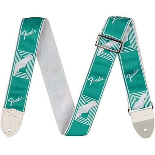 Fender 2" Custom Color Fender Monogrammed Strap - Sea Foam Green