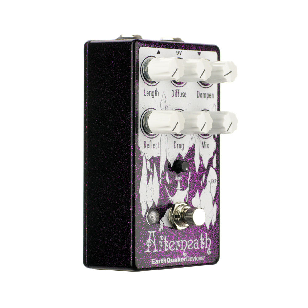 EarthQuaker Devices Afterneath V3 Reverberation Machine, Purple Sparkle  (Gear Hero Exclusive)