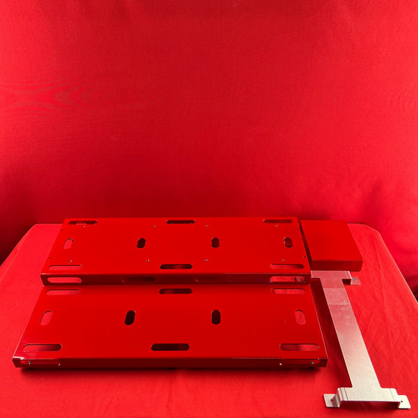 [USED] GO Pedalboards 24x16 Two-Tier Aluminum Pedalboard, Red w/Case and Riser