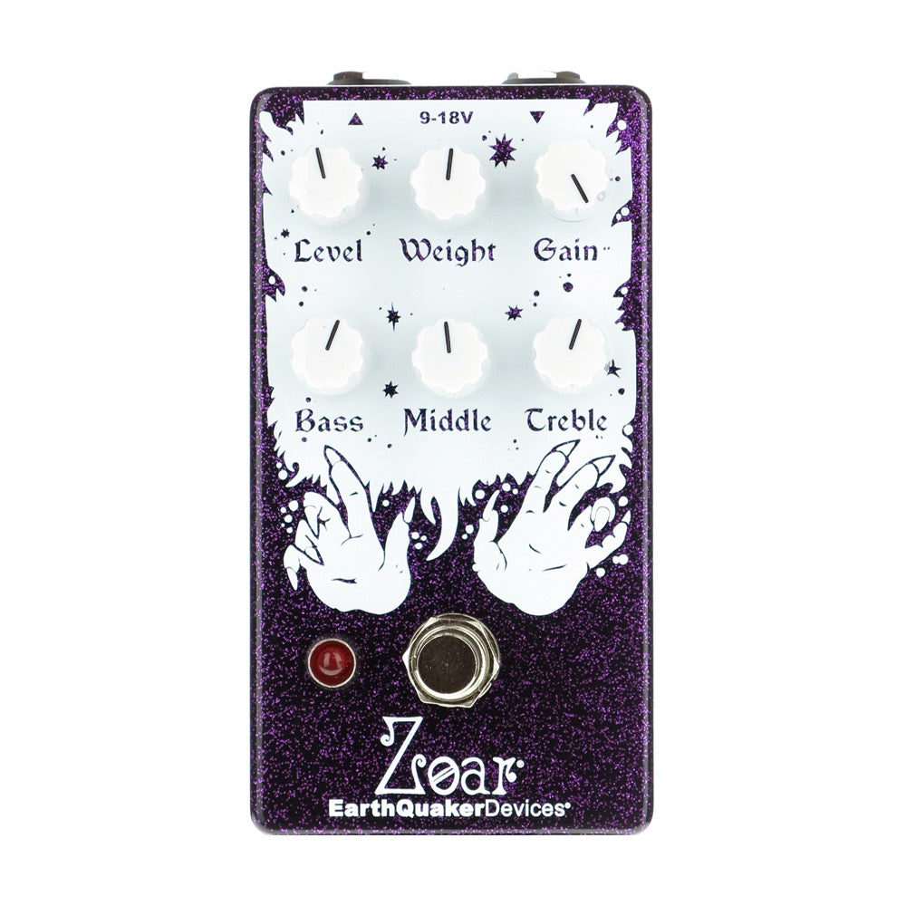 Earthquaker Devices Zoar Dynamic Audio Grinder Distortion, Purple Sparkle (Gear Hero Exclusive)