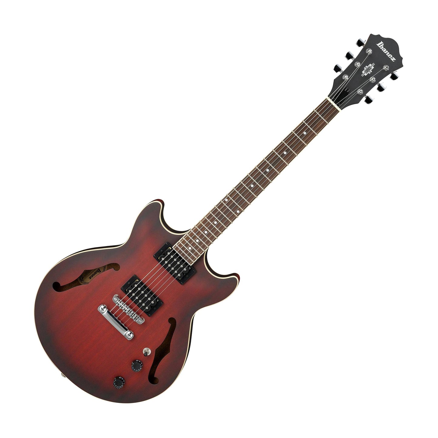 Ibanez Artcore AM53 Semi-Hollow Electric Guitar Flat Sunset Red