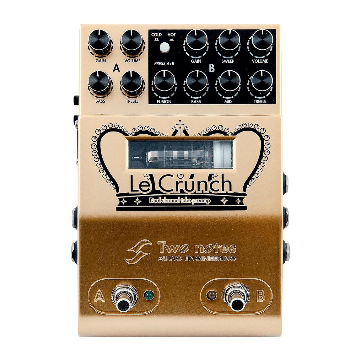 2 channel preamp pedal Two Notes Le Crunch 2-Channel British Tones Tube Preamp Pedal