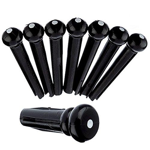 Fender 099-040-2006 Bridge Pin Set - Black w/ White Dot