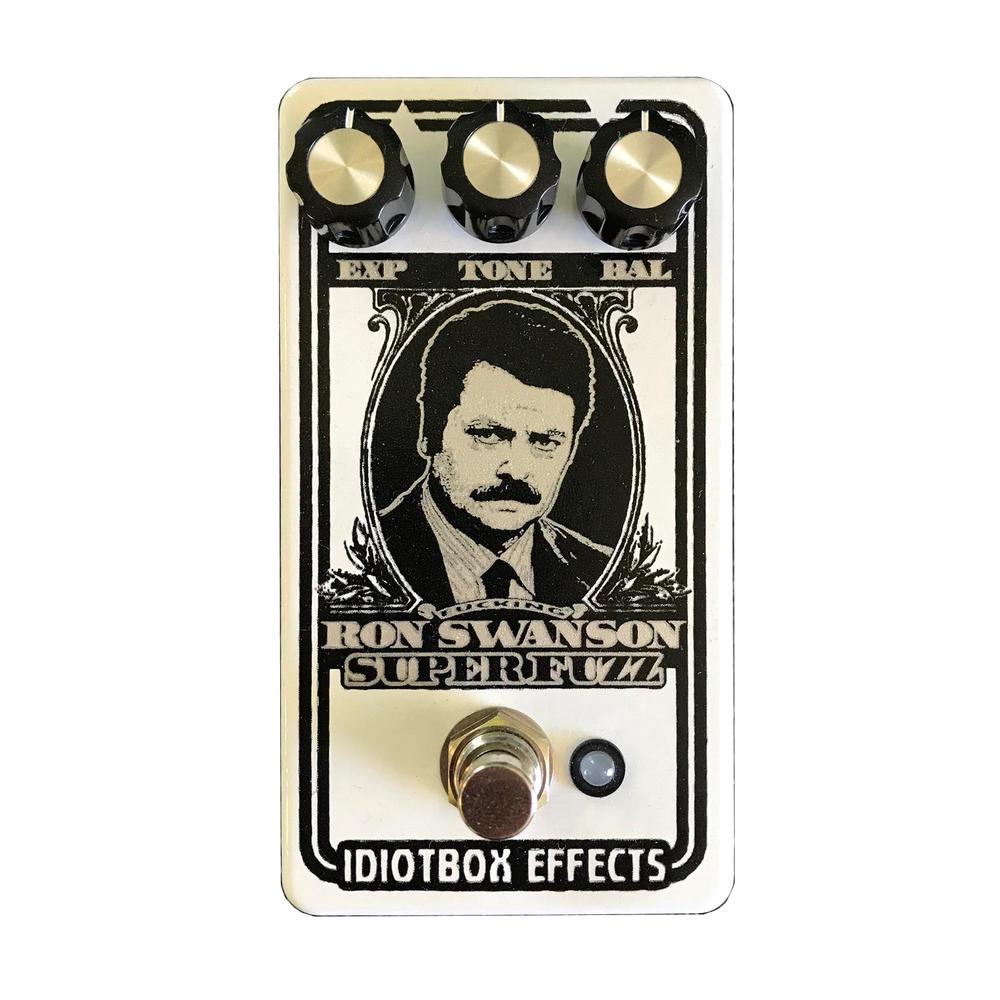 Idiotbox Ron Swanson Super Fuzz, White/Black (Gear Hero Exclusive)