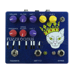 Fuzzrocious Pedals Cat King Overdrive Distortion, Purple