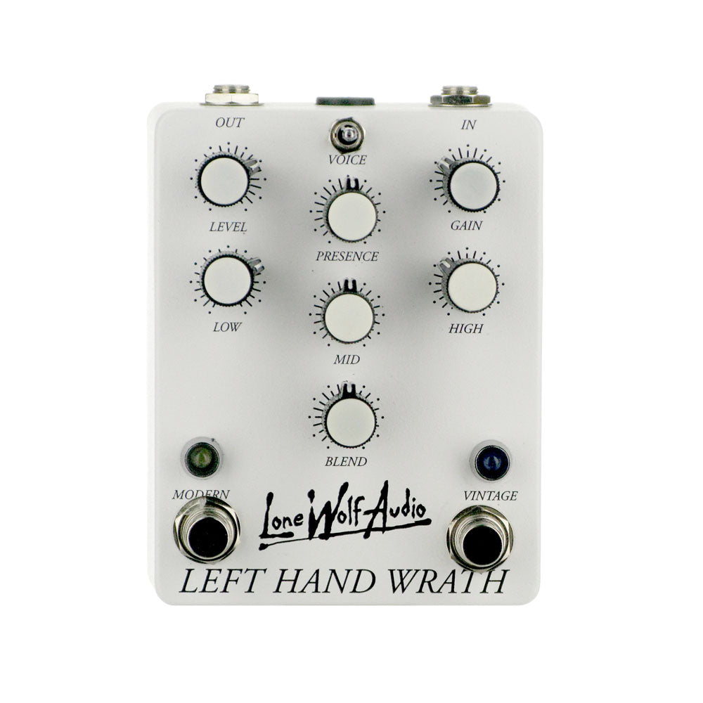 left hand gear Lone Wolf Audio Left Hand Wrath Distortion V3, White (Gear Hero Exclusive)