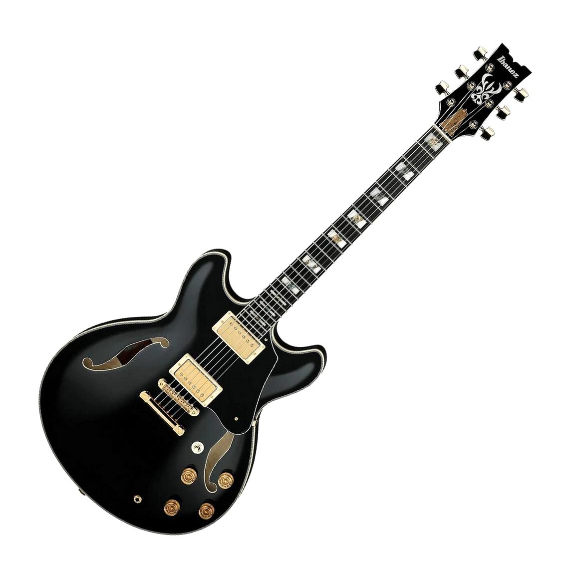 john scofield gear Ibanez JSM20THBK John Scofield Signature Semi-Hollow Body Electric Guitar, Gloss Black