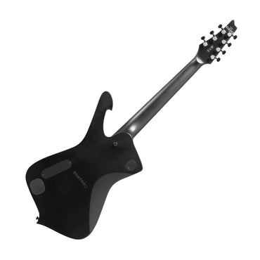 Ibanez ICTB721BKF Iceman Iron Label 7 String Electric Guitar w/Gig Bag, Black Flat